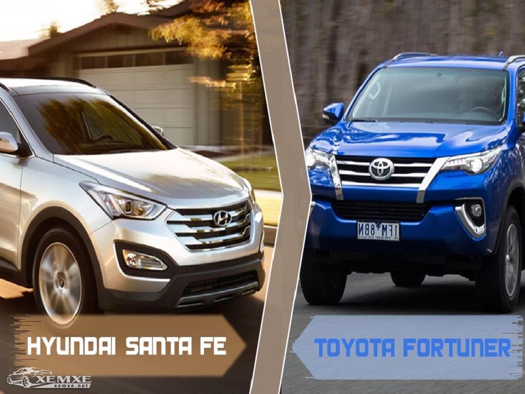 So sánh chiếc SantaFe và Everest So sánh chiếc SantaFe và Everest