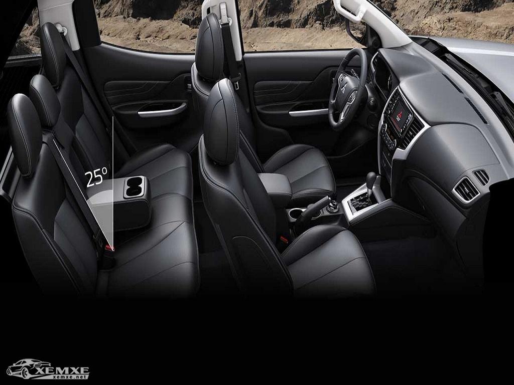 Điểm cộng mà giới chuyên xe về xe cũng như người tiêu dùng dành cho xe ôto  Mitsubishi Triton 2019  là có độ nghiêng lưng khá tốt