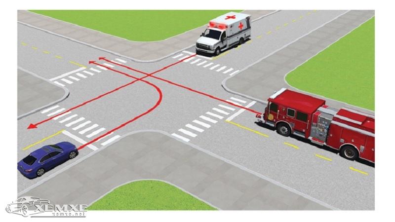 Thứ tự các xe đi như thế nào là đúng quy tắc giao thông?